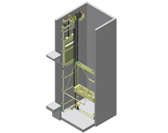 Электрические лифты без машинного помещения с большой грузоподъемностью 2